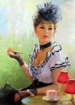 Pretty Woman KR 028 Impresionista Pinturas al óleo